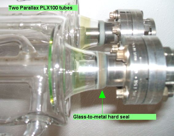 Example of co2 laser tube with Glass-to-Metal
      Hard Seal
