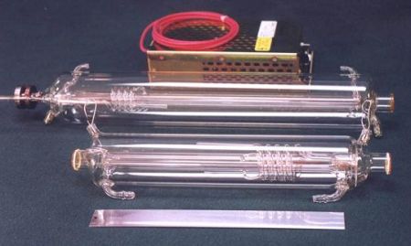 Picture of 
two little custom laser tubes